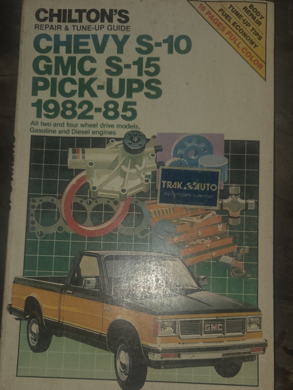 Chevy S-10 GMC S-15 Pick-Ups 1982-85 Repair & Tune-Up Guide - White and Green